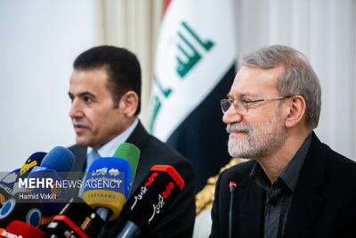  تصاویر: دیدار علی لاریجانی با مشاور امنیت ملی جمهوری عراق