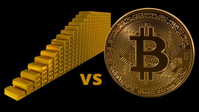  نبرد طلا و بیت‌کوین در بازار جهانی