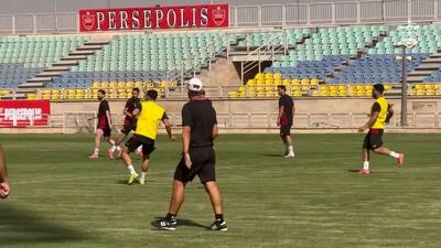  تمرینات ریکاوری بازیکنان پرسپولیس بعد از بازی با خیبر