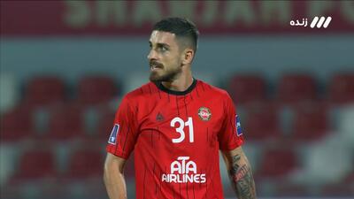  گل اول تراکتور به الشارجه (رجی لوشکیا)