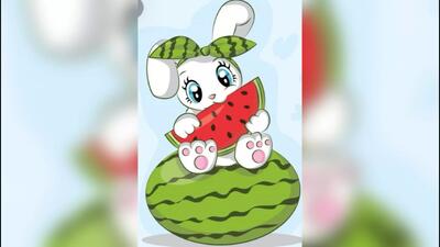  آموزش کاردستی /کاردستی شب یلدا/کاردستی هندونه/کاردستی برای مدرسه و مهد کودک