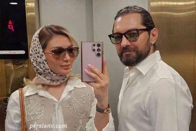  قاب دیدنی امروز | تصویر پربازدید مینا مختاری و پسرش  جان ؛ خلاقیت همسر بهرام رادان برای ثبت لحظه‌ای خانوادگی! / ژست بامزه مادر و پسر در  آینه کج و کوله
