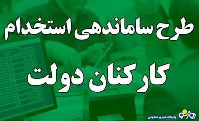  آخرین جزئیات جدید طرح استخدامی امروز ۲۷ مهر