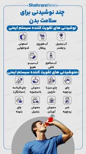  اینفوگرافی| چند نوشیدنی مفید برای سلامت بدن