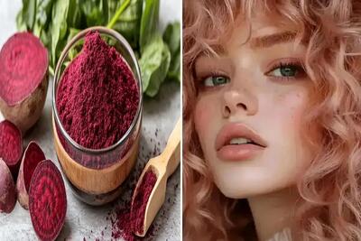  رنگ کردن موها با مواد طبیعی بدون آسیب و وز شدن؛ با چغندر شرابی مایل به صورتی بساز توپ