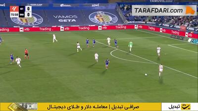  لحظاتی پس از ورود به میدان؛ اخراج مستقیم آلان نیوم پس از خطا روی وینیسیوس جونیور (ختافه-رئال مادرید)