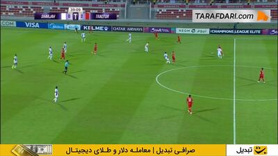 گل مهدی هاشم نژاد به شارجه (شارجه امارات 0-3 تراکتور)