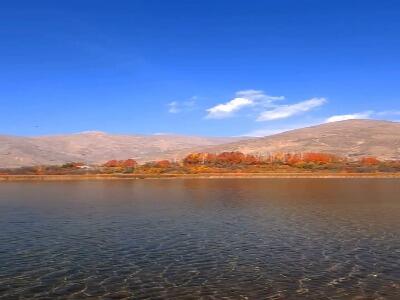  دریاچه زیبا و چشم گیر اوان در الموت