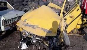  جان‌باختن مادر و نوزاد در تصادف تاکسی پژو