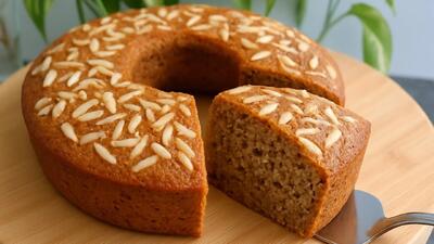  طرز تهیه کیک جو دوسر و قهوه رژیمی، بدون آرد و بدون شکر !