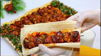  مرینیت کردن جوجه کباب / برای شام امشب بدون منقل جوجه کباب درست کنید