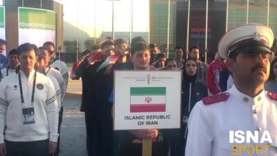  احترام نظامی به پرچم ایران در مراسم بازیهای آسیایی بحرین 2025+ فیلم