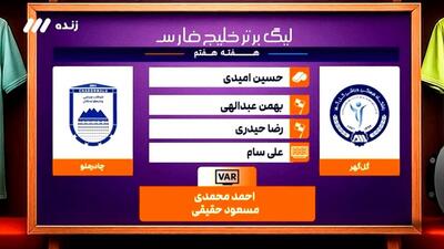 کارشناسی داوری بازی گل گهر - چادرملو
