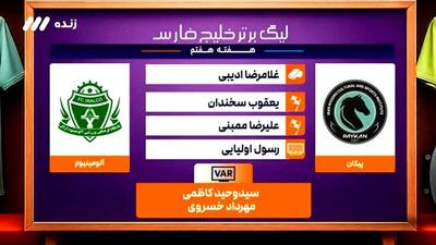 کارشناسی داوری بازی پیکان - آلومینیوم اراک