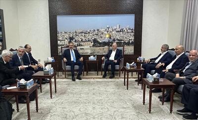  دیدار فیدان و کالین با رهبران حماس در دوحه