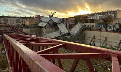  واژگونی جرثقیل‌های ساختمانی در نزدیکی پاریس قربانی گرفت