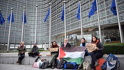  معترضان از اتحادیه اروپا خواستند روابط با رژیم صهیونیستی را عادی نکند