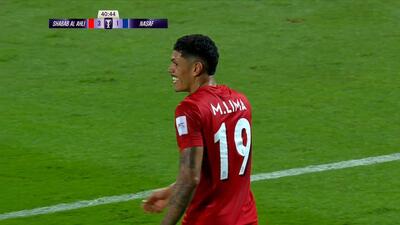  گل سوم شباب الاهلی به نسف قارشی (متئوسائو روی پاس عزت اللهی)