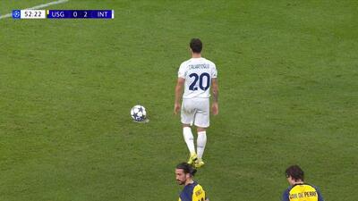  گل سوم اینتر به سن ژیلوا (چالهان اوغلو - پنالتی)