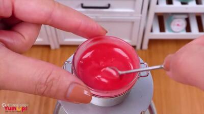  طرز تهیه شکلات هندوانه مینیاتوری عالی |  آموزش دسر خوشمزه ریز | مینی دسر