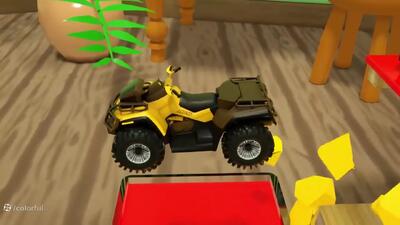  ماشین بازی کودکانه با اسباب بازی ماشین ها و اسباب بازی ماشین هیولا