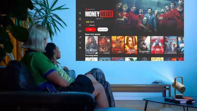  پروژکتور قابل‌حمل Vibe One با گوگل تی‌وی و نتفلیکس معرفی شد