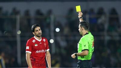 مدافع پرسپولیس باید اخراج می‌شد