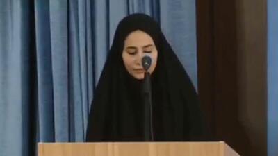  درددل نماینده دانشجویان دانشگاه آزاد در حضور رئیس قوه قضاییه در مورد شهریه دانشگاه