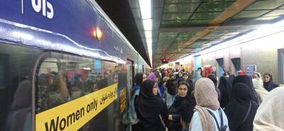 اختلال در خط ۴ مترو تهران
