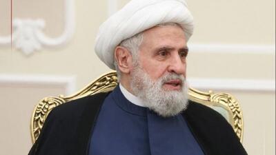  شیخ نعیم قاسم: اهداف اسرائیل محقق نشده است/ سلاح حزب‌الله بخشی از قدرت لبنان است