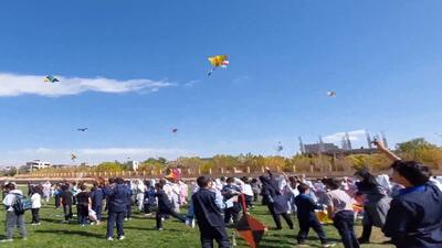  برگزاری جشنواره بادبادک‌پرانی در ترکمانچای