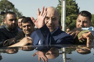  رئیس مجلس وارد مشهد شد