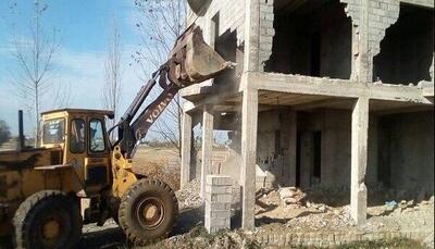  حکم تخریب واحدهای تجاری غیرمجاز در ساری اجرا شد
