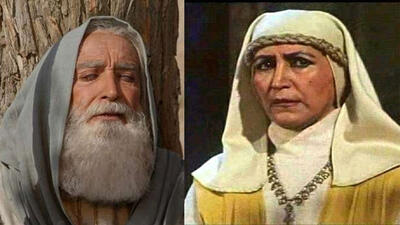  قابی از زوج معروف سریال یوسف پیامبر در شیراز