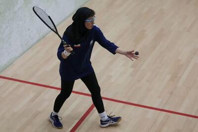  نازنین تقی‌نژاد؛ پدیده درخشان رقابت‌های اسکواش بانوان کیش