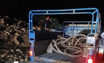  دستگیری سارقان سوخت از شاه لوله شرکت نفت در فینِ بندرعباس