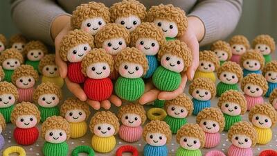  جاکلیدی های عروسکی بسیار زیبا ساخته شده از کش مو/ مراحل باورنکردنی و بسیار آسان!