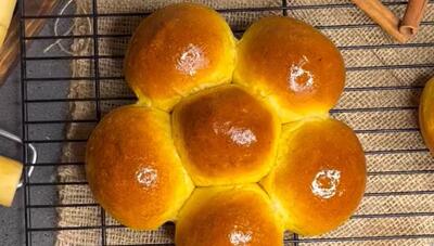  آموزش نان شیرین با عطر دارچین / طرز تهیه نان پنبه ای جدید