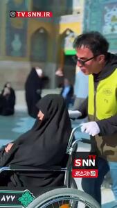  عمو پورنگ در لباس خادمی امام رضا (ع)