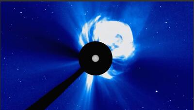  ببینید/ انفجار بزرگی در سمت پنهان خورشید رخ داد