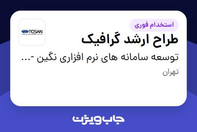  استخدام طراح ارشد گرافیک در توسعه سامانه های نرم افزاری نگین - توسن