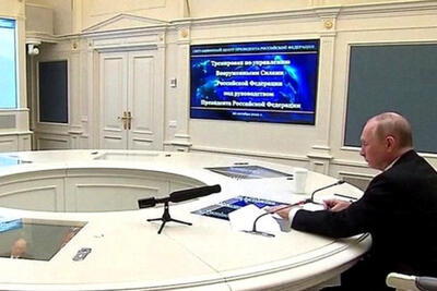  پوتین رزمایش هسته‌ای راهبردی روسیه را فرماندهی کرد