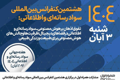 مشارکت همراه اول در برگزاری هشتمین کنفرانس بین‌المللی سواد رسانه‌ای و اطلاعاتی