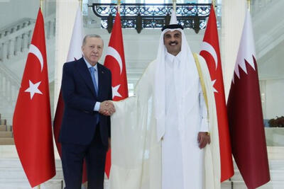  اردوغان وارد دوحه شد