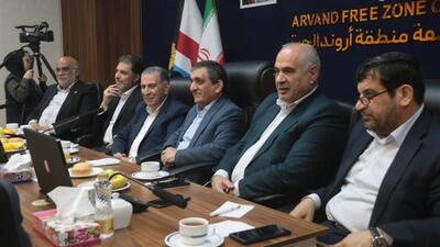 حضور رئیس و اعضای هیات رئیسه اتاق ایران در سازمان منطقه آزاد اروند