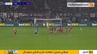 گل ویرجیل فن دایک به فرانکفورت (آینتراخت فرانکفورت 1-2 لیورپول) - پارس فوتبال