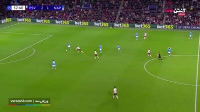خلاصه بازی آیندهوون مقابل ناپولی را ببینید+ ویدئو