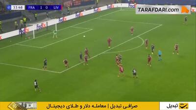گل هوگو اکیتیکه به فرانکفورت (آینتراخت فرانکفورت 1-1 لیورپول)