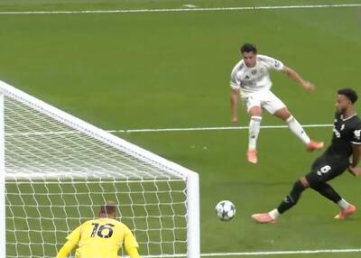  واکنش دی گرگوریو مقابل ضربه براهیم دیاز