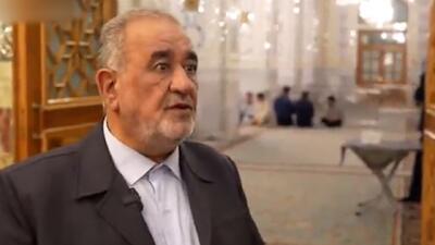  حرف دل حاج علی ملائکه با زائران امام رضا(ع) + فیلم